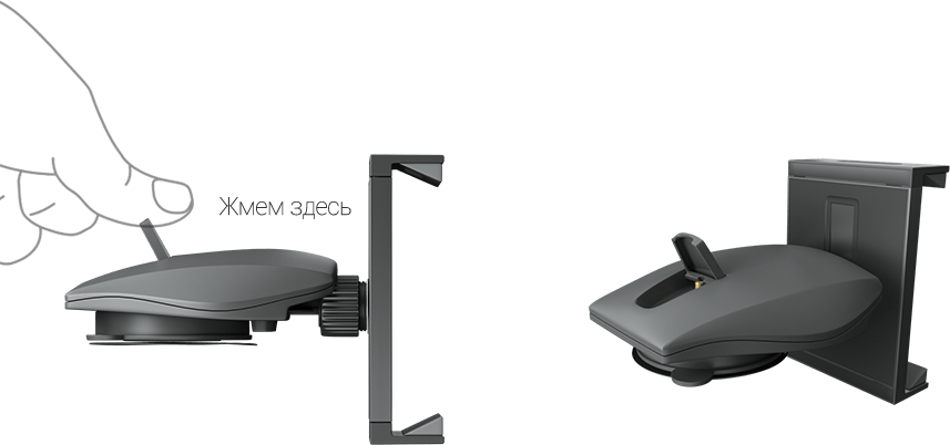 фото крепления Dash-N7 на приборной панели